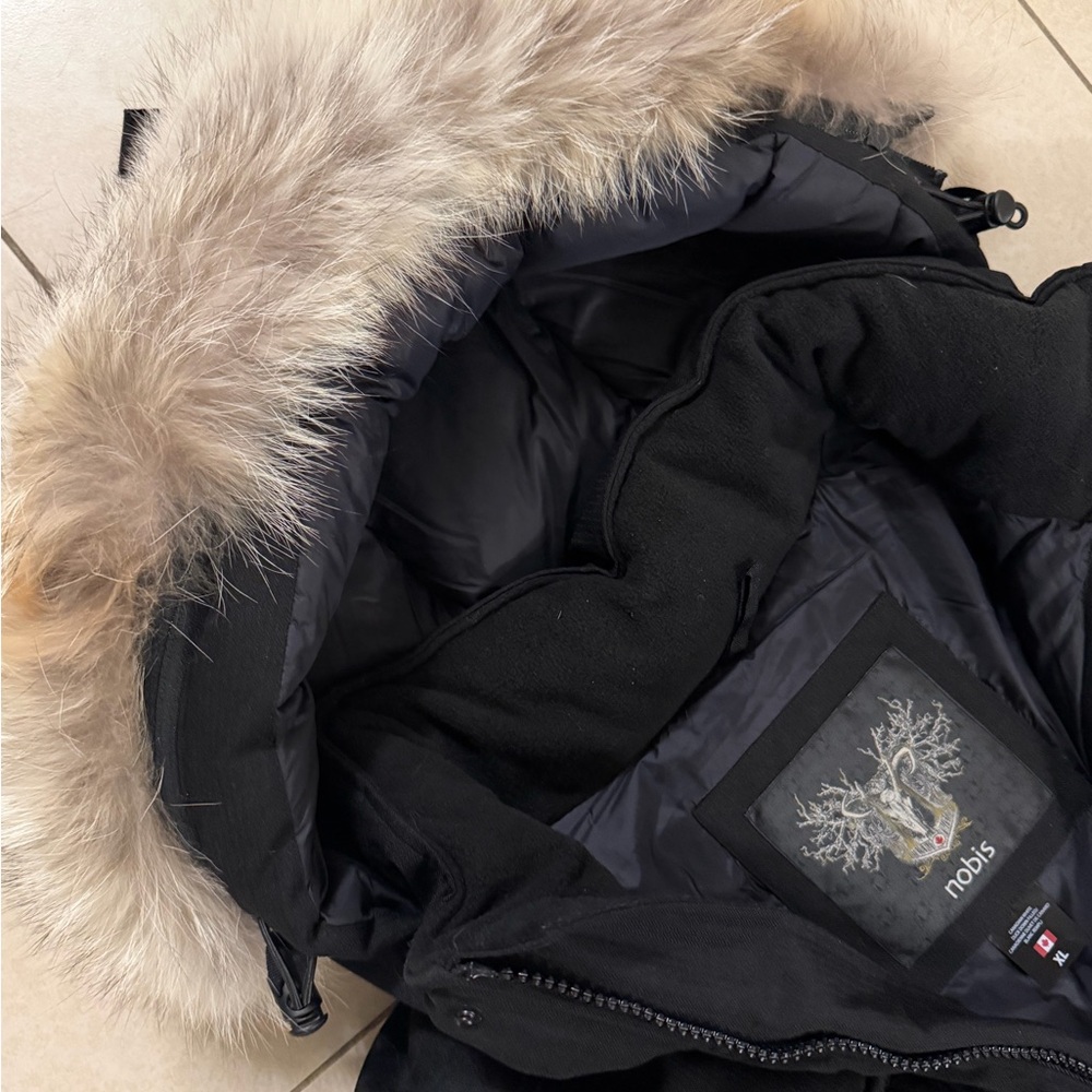 Nobis Barry Men's Black Parka size XL, New condition - Picture 4 of 10